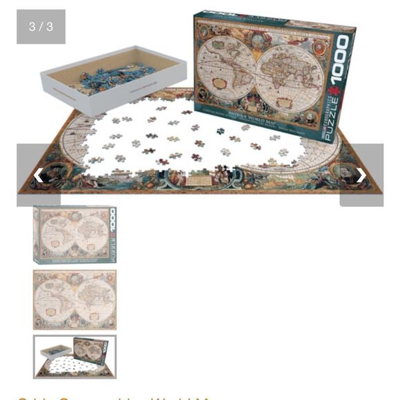 Jigsaw Puzzle Antique Map 1000 Piece - Picture 6 of 8